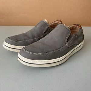Johnston & Murphy Gray Slip-On Loafers